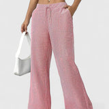 Striped Wide-Leg Cotton Trousers – Relaxed Fit