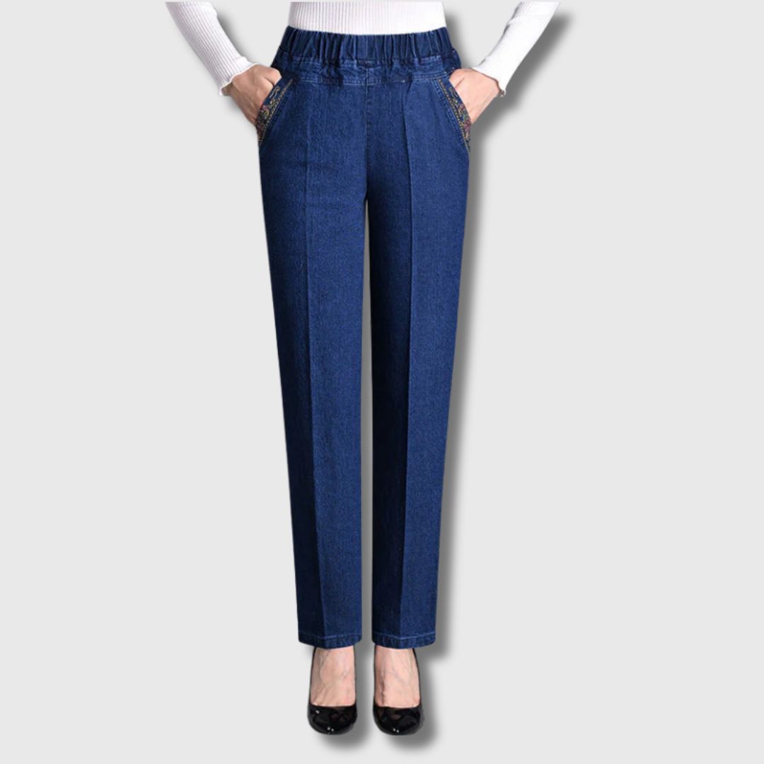 Embroidered Waist Tapered Trousers – Smart Styl