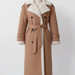 Beige Shearling Coat
