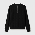 Black Cable Knit Sweater