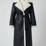 Black Shearling Coat