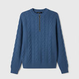Blue Cable Knit Sweater - exact match