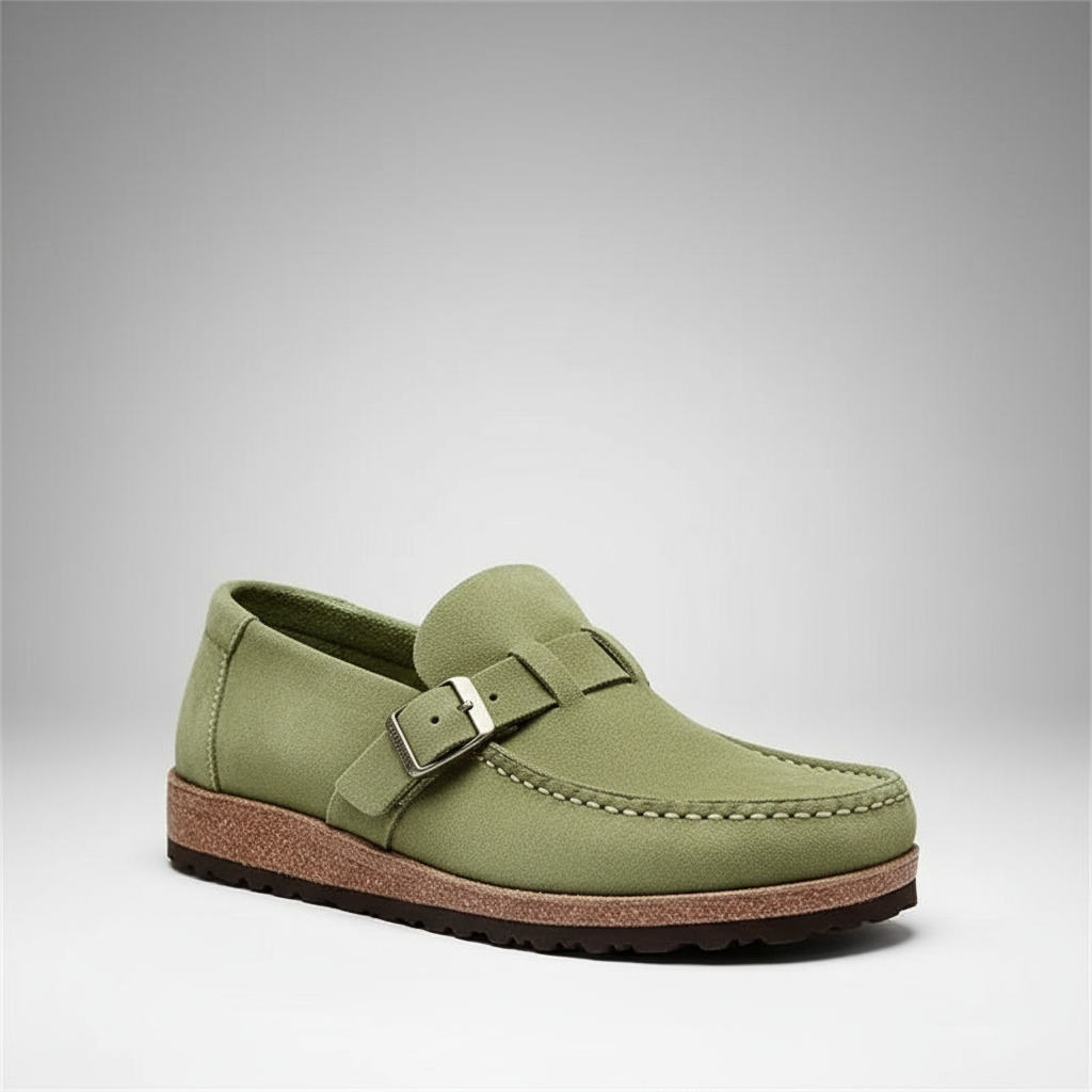Green Suede Loafers - Luxury
