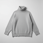 Grey Oversized Turtleneck Sweater - consistent