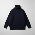Navy Oversized Turtleneck Sweater