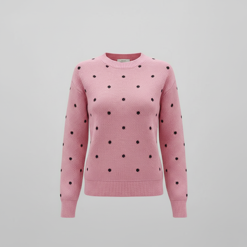 Pink Knit Jumper - front view