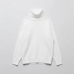 White Oversized Turtleneck Sweater