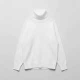 White Oversized Turtleneck Sweater